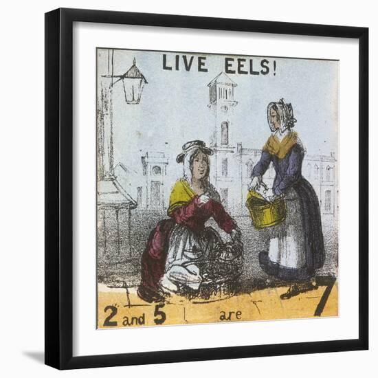 Live Eels!, Cries of London, C1840-TH Jones-Framed Giclee Print