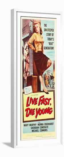 LIVE FAST, DIE YOUNG, Mary Murphy (front), 1958-null-Framed Premium Giclee Print