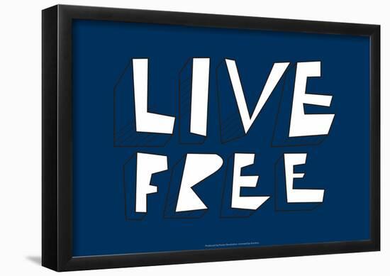 Live Free Annimo-null-Framed Poster