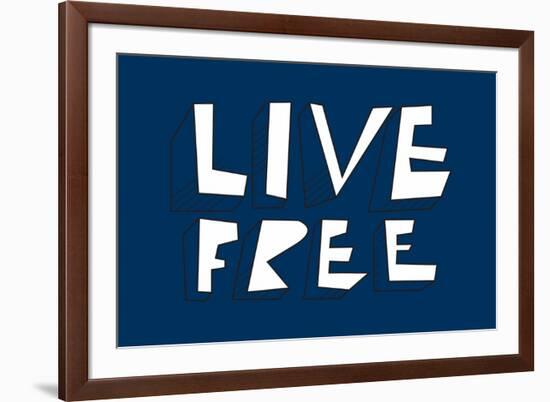 Live Free Annimo-null-Framed Art Print