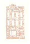 Williamsburg Building 4 (Brownstone)-live from bklyn-Art Print