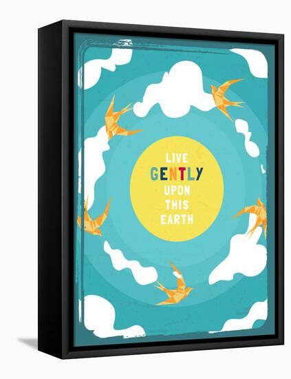 Live Gently-Kindred Sol Collective-Framed Stretched Canvas