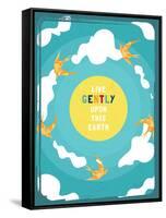 Live Gently-Kindred Sol Collective-Framed Stretched Canvas