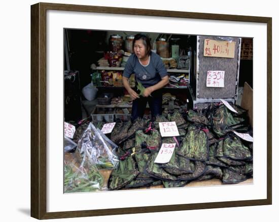 Live Grasshoppers, Bird Food, Yuen Po Street Bird Garden, Mong Kok, Kowloon, Hong Kong, China-Amanda Hall-Framed Photographic Print