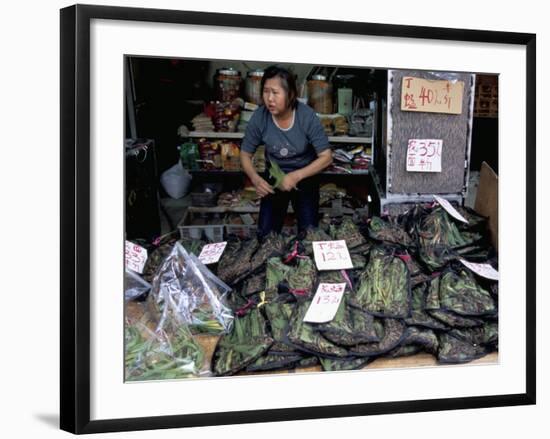 Live Grasshoppers, Bird Food, Yuen Po Street Bird Garden, Mong Kok, Kowloon, Hong Kong, China-Amanda Hall-Framed Photographic Print