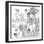 Live Happy-Robbin Rawlings-Framed Art Print