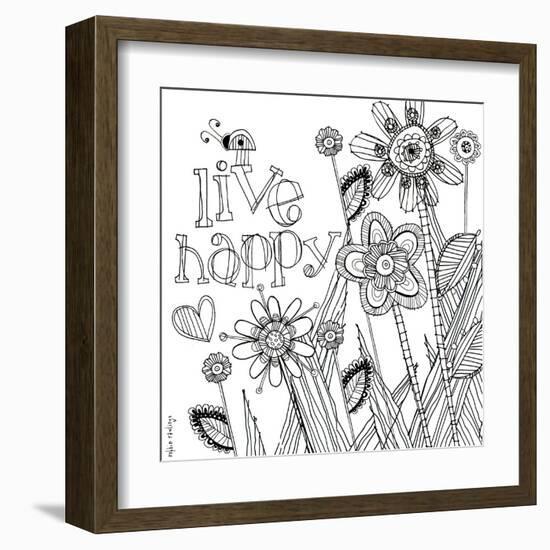 Live Happy-Robbin Rawlings-Framed Art Print