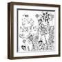 Live Happy-Robbin Rawlings-Framed Art Print