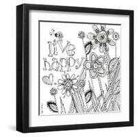 Live Happy-Robbin Rawlings-Framed Art Print