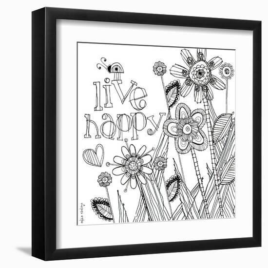 Live Happy-Robbin Rawlings-Framed Art Print