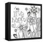 Live Happy-Robbin Rawlings-Framed Stretched Canvas