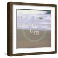 Live Happy-Lisa Hill Saghini-Framed Art Print