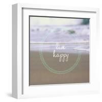 Live Happy-Lisa Hill Saghini-Framed Art Print