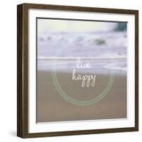 Live Happy-Lisa Hill Saghini-Framed Art Print