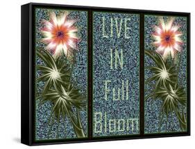 Live In Full Bloom-Fractalicious-Framed Stretched Canvas