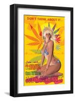 Live in the Moment-null-Framed Art Print