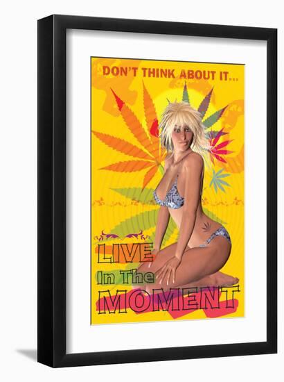 Live in the Moment-null-Framed Art Print