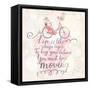 Live is like Riding a Bicycle. to Keep Your Balance, You Must Keep Moving. Vintage Romantic Card In-smilewithjul-Framed Stretched Canvas