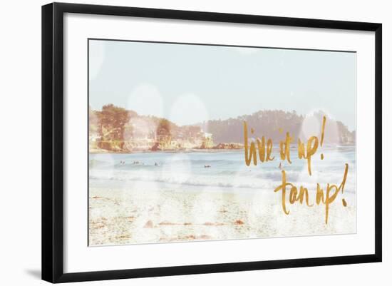 Live it Up, Tan Up-Emily Navas-Framed Art Print