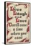 Live, Laugh and Love-null-Framed Stretched Canvas