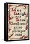 Live, Laugh and Love-null-Framed Stretched Canvas