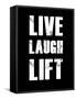 Live Laugh Lift-null-Framed Stretched Canvas