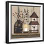 Live Laugh Love Birdhouse-Linda Spivey-Framed Art Print