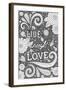 Live Laugh Love Black-Hello Angel-Framed Giclee Print