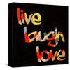 Live Laugh Love I-Irena Orlov-Stretched Canvas