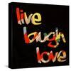 Live Laugh Love I-Irena Orlov-Stretched Canvas