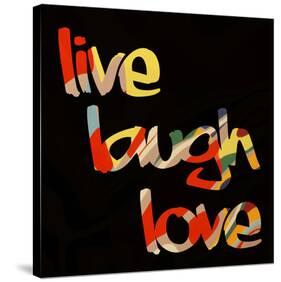 Live Laugh Love I-Irena Orlov-Stretched Canvas