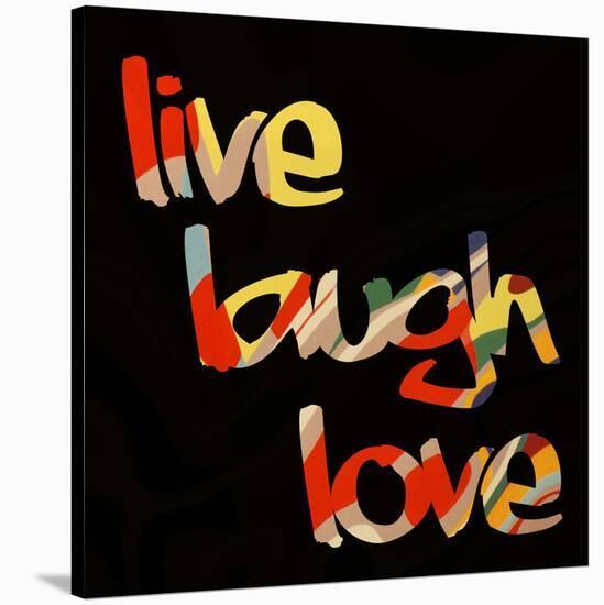 Live Laugh Love I-Irena Orlov-Stretched Canvas