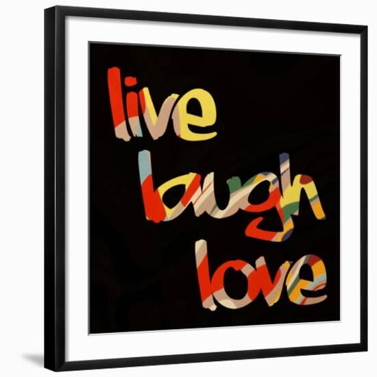 Live Laugh Love I-Irena Orlov-Framed Art Print