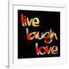 Live Laugh Love I-Irena Orlov-Framed Art Print