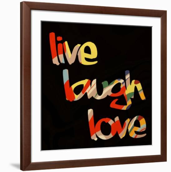 Live Laugh Love I-Irena Orlov-Framed Art Print