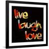 Live Laugh Love I-Irena Orlov-Framed Art Print