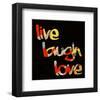 Live Laugh Love I-Irena Orlov-Framed Art Print