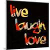 Live Laugh Love I-Irena Orlov-Mounted Art Print