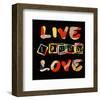 Live Laugh Love II-Irena Orlov-Framed Premium Giclee Print
