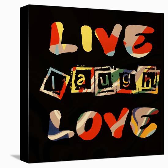 Live Laugh Love II-Irena Orlov-Stretched Canvas