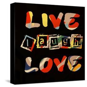 Live Laugh Love II-Irena Orlov-Stretched Canvas