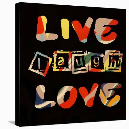 Live Laugh Love II-Irena Orlov-Stretched Canvas