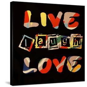 Live Laugh Love II-Irena Orlov-Stretched Canvas