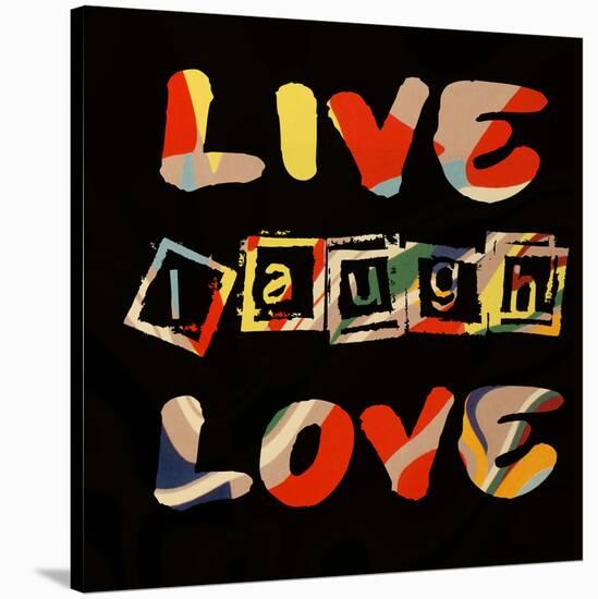 Live Laugh Love II-Irena Orlov-Stretched Canvas