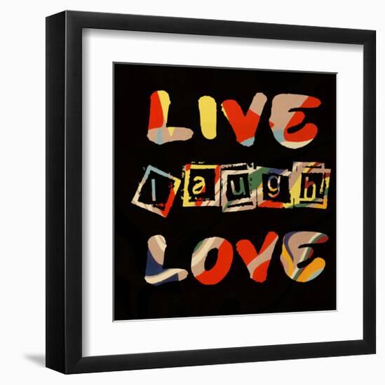 Live Laugh Love II-Irena Orlov-Framed Art Print