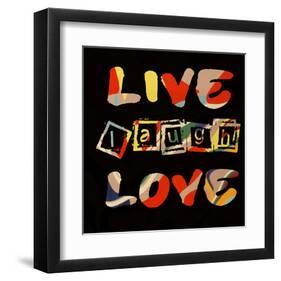 Live Laugh Love II-Irena Orlov-Framed Art Print