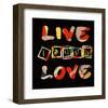 Live Laugh Love II-Irena Orlov-Framed Art Print