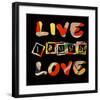 Live Laugh Love II-Irena Orlov-Framed Art Print