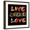 Live Laugh Love II-Irena Orlov-Framed Art Print