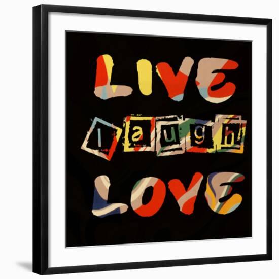 Live Laugh Love II-Irena Orlov-Framed Art Print
